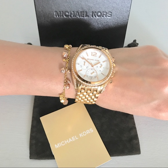 Authentic MK two tone nugget drawstring bracelet - Picture 3 of 6